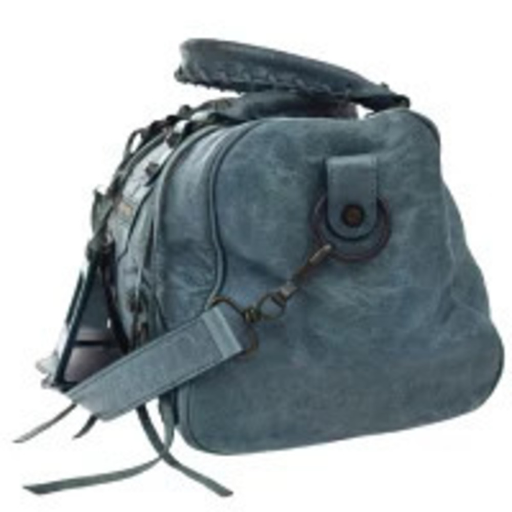 Balenciaga Blue Leather Mirror Bag Shoulder Handbag Hand Twiggy Blue
